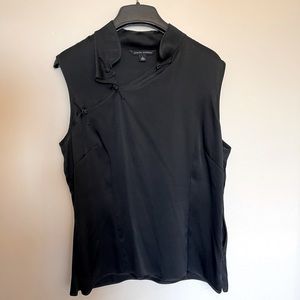 Banana Republic Silk Cheongsam Black Top Women’s L